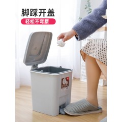 国产 脚踩垃圾桶家用带盖卫生间客厅卧室大小号厨房创意可爱桌面拉圾桶