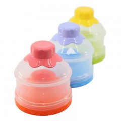 贝亲 大容量独立开口三层奶粉盒便携外出分盒装宝宝奶粉储存盒CA07