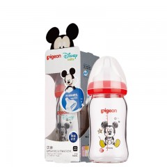 贝亲  宽口径玻璃迪士尼婴儿奶瓶160ml 配SS号奶嘴