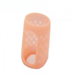 贝亲 标准口径硅胶奶瓶套200ml西柚红BA109 搭配玻璃奶瓶