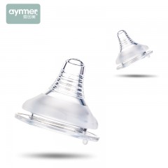 爱因美 宽口径奶瓶适用母乳实感奶嘴单只装 十字孔/S/M/L四种规格