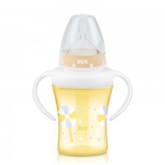 NUK 奶瓶NUK双柄透明学习奶瓶200ml配1号硅胶奶嘴 4个月以上宝宝