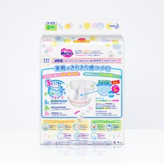 花王 日本进口纸尿裤S82片 超薄透气男女通用婴儿尿不湿