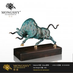 国产  风水招财铜牛摆件工艺品办公室纯铜家居装饰品开业送礼物桌面结婚