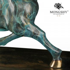 国产  风水招财铜牛摆件工艺品办公室纯铜家居装饰品开业送礼物桌面结婚