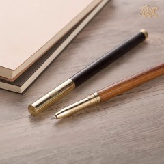 铜师傅 《铜木主义之一》铜工艺品  礼品 签字笔 铜笔