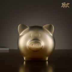 国产  铜师傅 全铜摆件《招财金猪》铜工艺品 创意礼品  储蓄罐