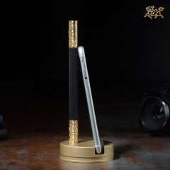铜师傅《铜木主义之如意金箍棒》签字笔 双色笔 笔架 镇纸 手机架