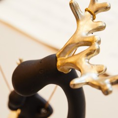 国产 美式麋鹿摆件创意软装简约酒柜北欧式风格家居装饰品客厅玄关室内