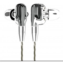 兰士顿 四核双动圈重低音炮耳机入耳式K歌hifi降噪电脑手机通用 D5