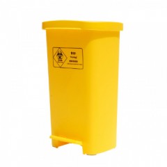 国产 加厚 黄色医院垃圾桶脚踩诊疗收纳污物诊所废物垃圾桶脚踏NX-YL001