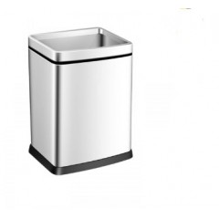 国产 厨房 卫生 间厕所长不锈钢方形垃圾桶家用无盖大号客厅简约现代创意8828