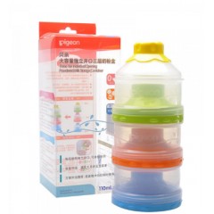 贝亲 大容量独立开口三层奶粉盒便携外出分盒装宝宝奶粉储存盒CA07