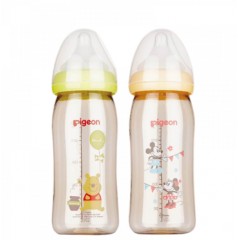 贝亲  奶瓶宽口径PPSU迪士尼婴儿240ml配M奶嘴 AA161