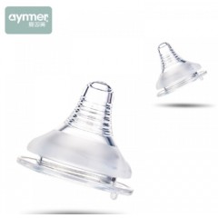 爱因美 宽口径奶瓶适用母乳实感奶嘴单只装 十字孔/S/M/L四种规格