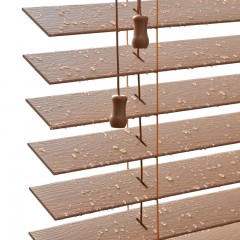 致尚 防水木百叶窗帘 木质压痕 阻燃 百搭卫生间厨房卧室定制窗帘