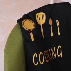 国产 背带日式家用厨房防水防油围裙时尚大人女男士工作服定制logo印字