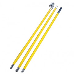 国产 地铁轻轨接地线3节4.5米黄色绝缘杆6米25平方软铜线钢卡  DC1500V