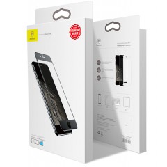 倍思  苹果6s钢化膜iPhone6Plus手机贴膜全屏覆盖全包抗蓝光sP防摔P六全包边i6玻璃防爆黑刚化屏保了软边6ghm