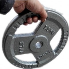 国产 大孔杠铃片1.25kg 5 7.5 10 20公斤摇臂配重片小孔哑铃片