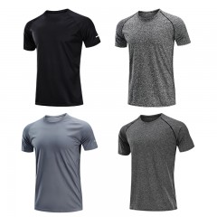 国产 运动t恤男短袖速干衣篮球训练服跑步长袖潮夏季健身服宽松上衣 XXL