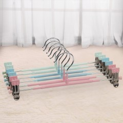 国产 家用防滑西裤架裤夹子纳米多功能无痕挂裤子衣架裙子挂裤架子批发