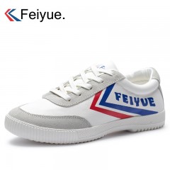 Feiyue/飞跃 新款运动休闲鞋 反绒皮拼接帆布鞋 潮流男鞋子