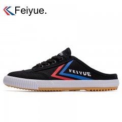 feiyue/飞跃 帆布半拖鞋无后跟懒人夏季新品布鞋中性男女款