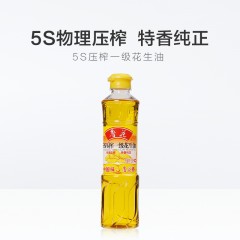 鲁花5S压榨一级花生油 500ml 特香纯正健康食用油