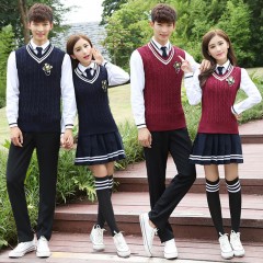 国产 校服套装韩版秋季英伦学院风班服 XL码