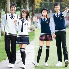 国产 校服套装韩版秋季英伦学院风班服 XXL码