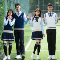 国产 校服套装韩版秋季英伦学院风班服 XXL码