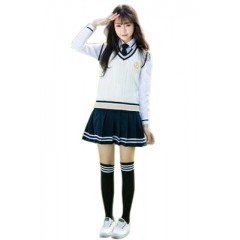 国产 校服套装韩版秋季英伦学院风班服 S码