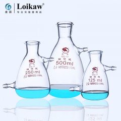 国产 蜀牛玻璃抽滤瓶 上嘴抽滤瓶上下嘴过滤瓶真空抽滤瓶套装250ml