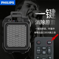 ★飞利浦/Philips  户外广场舞便携式拉杆音响 标配：（U段话筒+遥控器）SD75