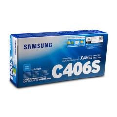 ★ 三星/Samsung  CLT-C406S 青色粉盒 适用于CLP-366 366W CLX-3306 3306W 3306FN SL-C410 C410W C460W C450FW 打印量1000页