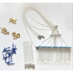 国产 喷油嘴回油油量检测仪 喷油器测量工具 共轨柴油测试接头回油量杯