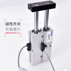 双杆双轴气缸TDA/TN16x10x20/30/40/50/60/70/80/100/125/150-S