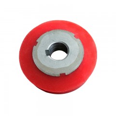 工一 打包机配件 红色捆紧轮铁芯红胶轮包胶红轮子压带送带轮