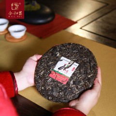 2018年合和昌六星 标杆系列普洱生茶357g 布朗乔木七子饼茶古树茶
