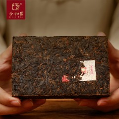 【7年陈精品熟茶】合和昌2013厚润熟砖盒装普洱茶357g砖茶 古树茶