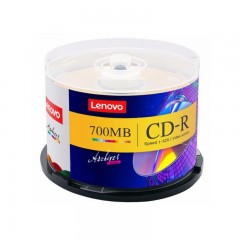 ☆联想 LENOVO CD-R 台产档案系列 光盘/刻录盘 空白光盘 52速 700MB 桶装50片