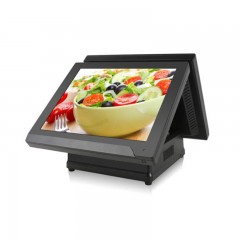 爱宝 AIBAO AB-6300 双屏触摸收款机 黑色