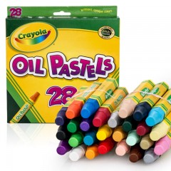 绘儿乐 CRAYOLA 28色油画棒 美国进口 丝滑蜡笔 儿童绘画画笔工具 彩色蜡笔套装学生绘画练习 52-4628