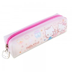 广博 GUANGBO KT85010 硅胶果冻圆筒型铅笔袋文具袋/学习用品凯蒂猫图案随机单个装
