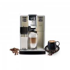 飞利浦 PHILIPS 咖啡机 意式家用全自动带集成式储奶容器 香槟金色不锈钢 HD8915/07