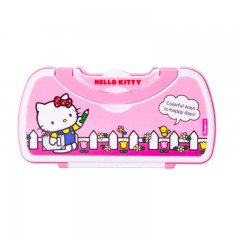 广博 GUANGBO 手提两层文具盒/铅笔盒学生用品 凯蒂猫款式随机KT85056