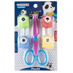 广博 GUANGBO HZM03855 儿童手工套装（压花器×4+花边剪刀×1） 颜色随机