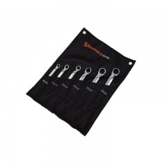 钢盾 SHEFFIELD S017601 公制精抛光双梅花扳手六件套