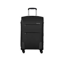 汉客 HANKE H8055 拉杆箱 拉链 布 万向轮 双杆 黑色 24英寸 配密码锁